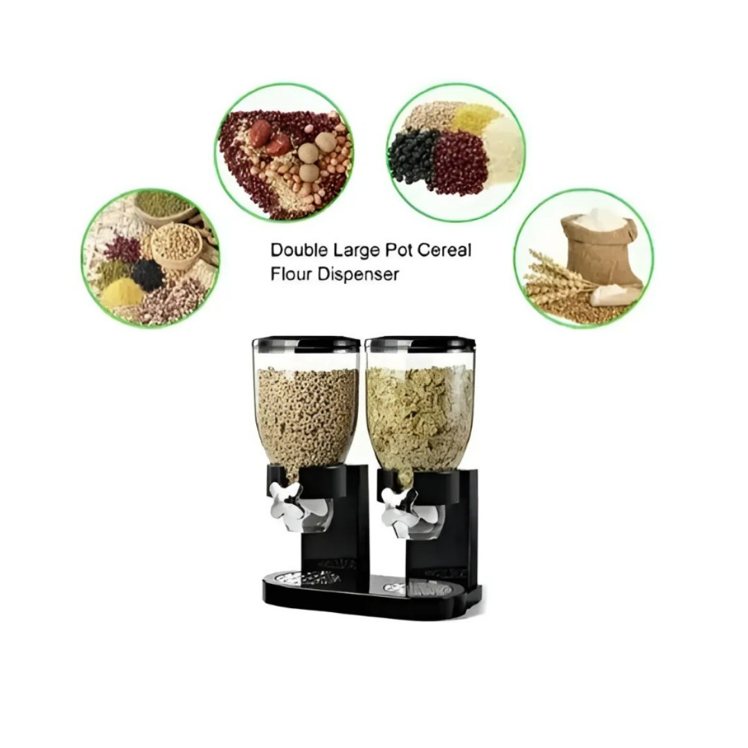 Dispensador Doble Para Cereales Capacidad 2 Litros