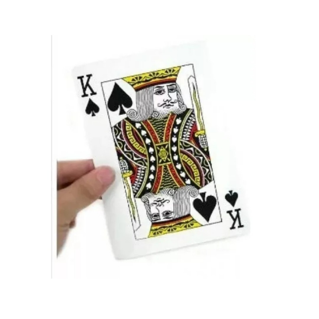 Mazo De Naipe Gigante Ingles Tamaño De 24x17cms, Carta Gigante