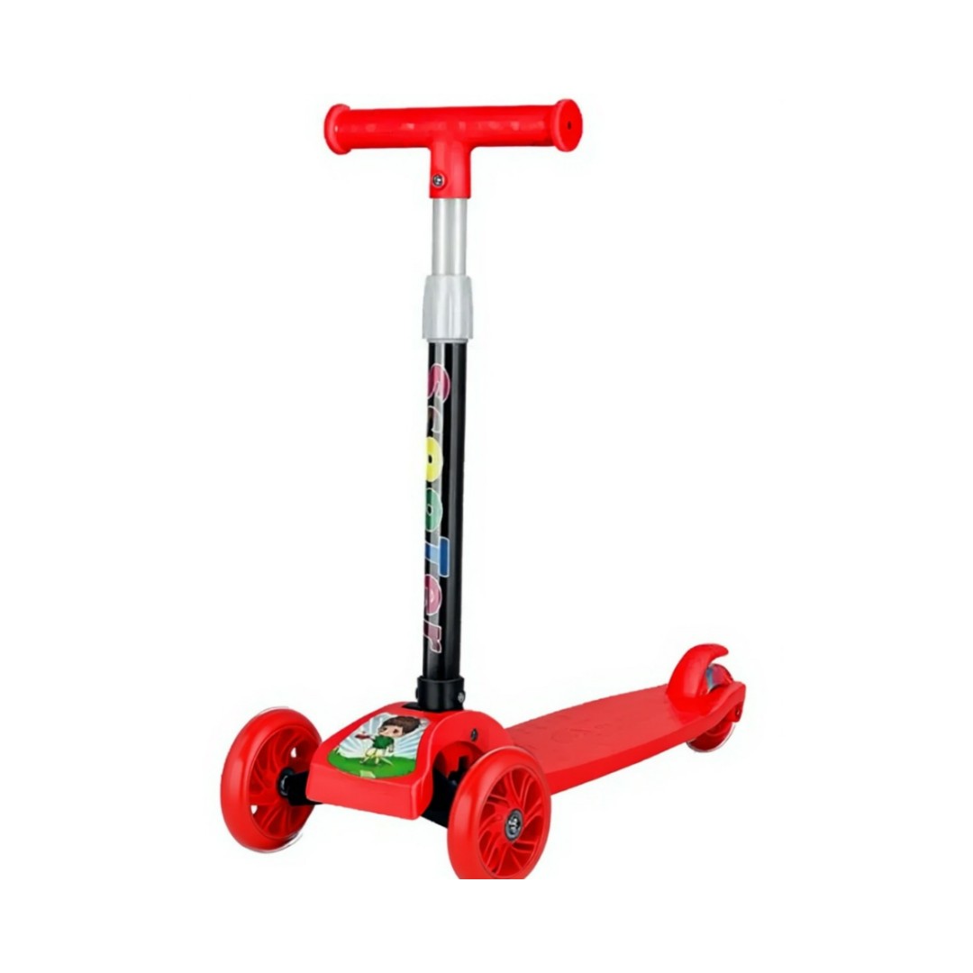 Monopatín LED Infantil 3 Ruedas - Freno Ajustable