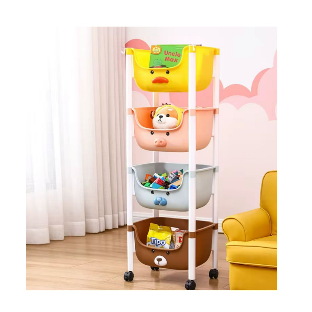 Estante Infantil Organizador Con Soporte 4 Niveles
