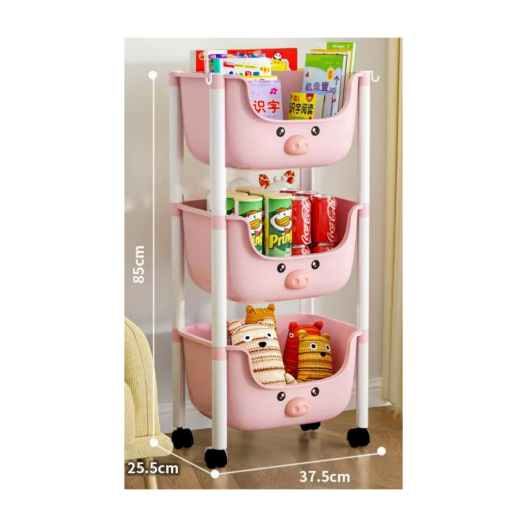 Estante Infantil Organizador Con Soporte 4 Niveles