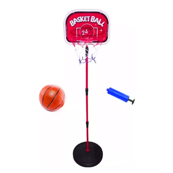 Soporte Baloncesto Altura Ajustable Niños + Balón + Inflador