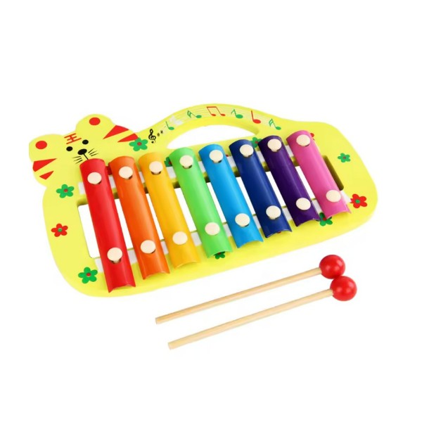 Xilófono De Madera Notas Musical Didáctico Figuras