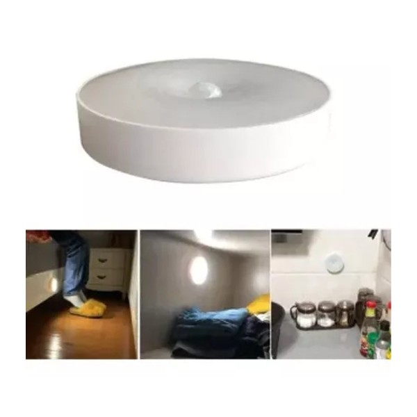 Luz Emergencia Recargable Led Con Sensor De Movimiento 3000k