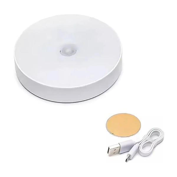 Luz Emergencia Recargable Led Con Sensor De Movimiento 3000k