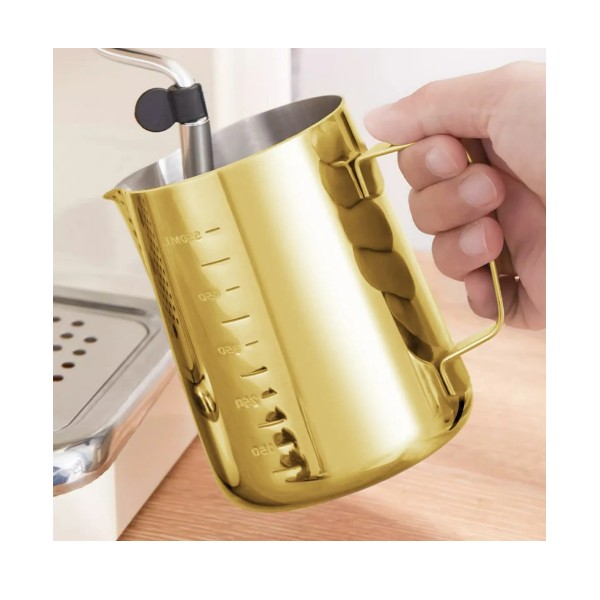 Jarra De Espuma De Leche Barista Acero Inoxidable