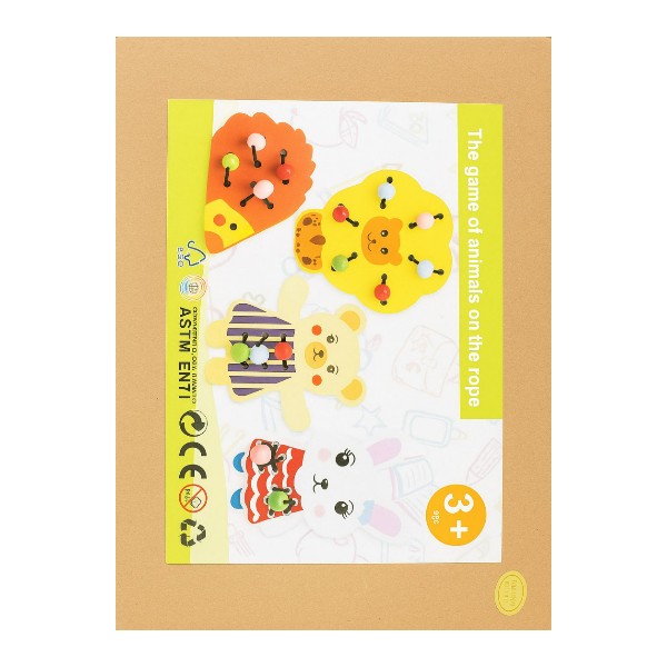 Juego  Mano Y Ojo De Enhebrar, Enlazar Y Ensartar Animal