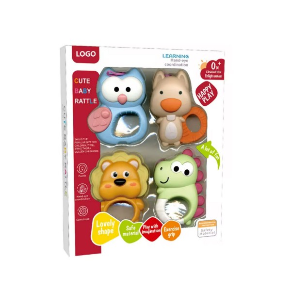 Sonajero Bebe Juguete Sensorial Variedades Cascabel