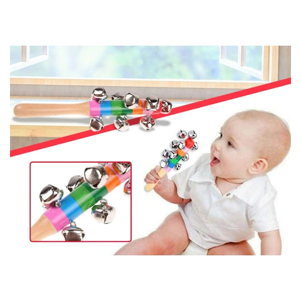 Cascabel De Percusión Madera Escolar