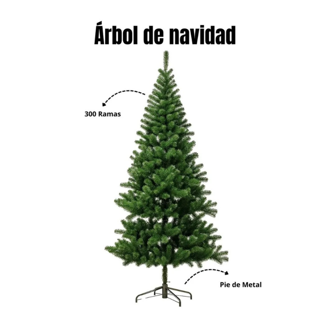 Arbol De Navidad 150cm Pino Artificial Decoración