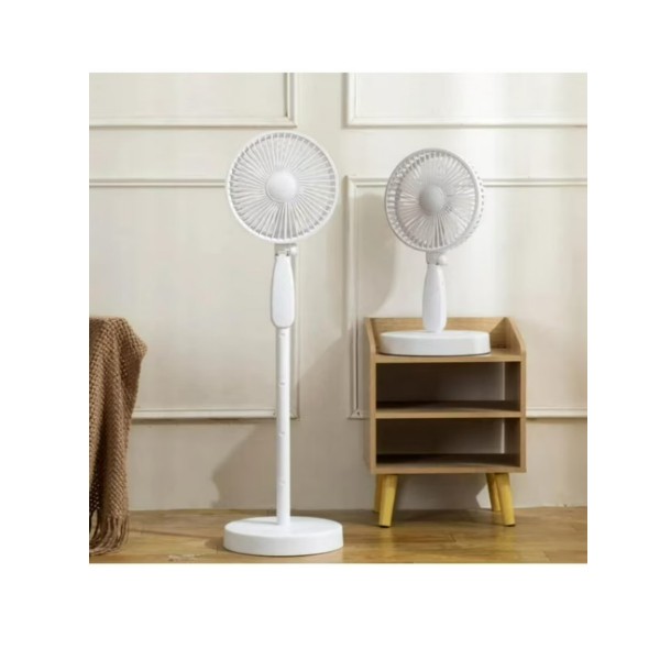 Ventilador Recargable Ajustable Blanco Grande blanco