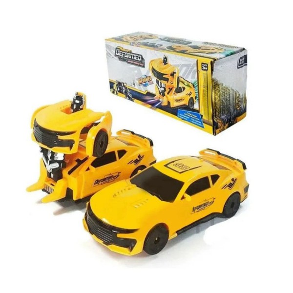 Vehiculo 2 En 1 Auto En Robot Luz Y Musica