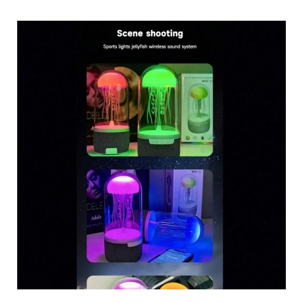 Lámpara Medusa LED Bluetooth Pantalla Colorida