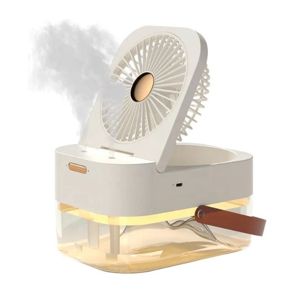 Mini Ventilador Enfriador De Aire Luces Led Usb