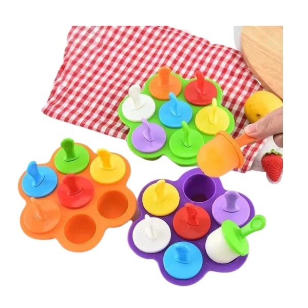 Moldes Helado Para Leche Materna O Frutas Silicona Libre Bpa