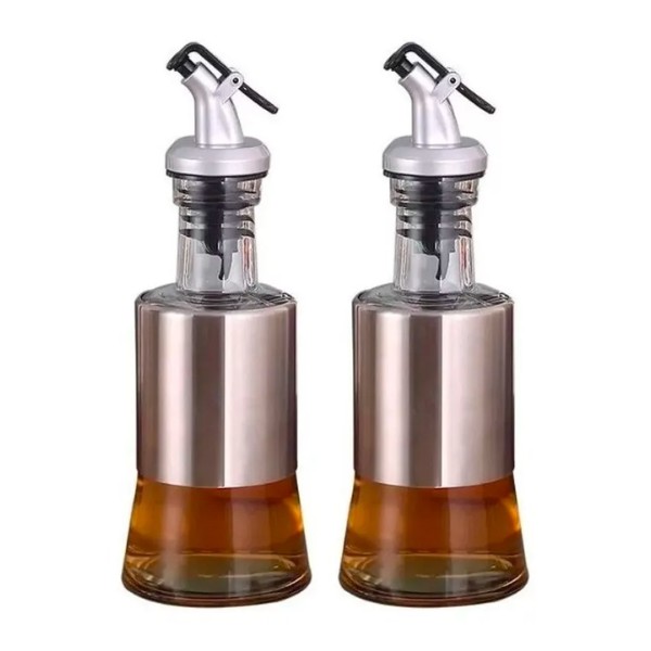 Pack 2 Alcuza Botella Dispensador Aceite,vinagre,etc./200ml
