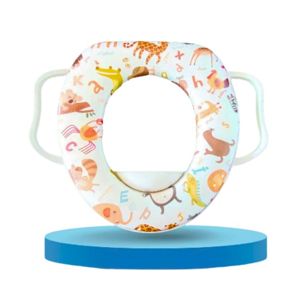 Tapa Baño Niño Adaptador Asiento Wc Acolchado Con Manijas