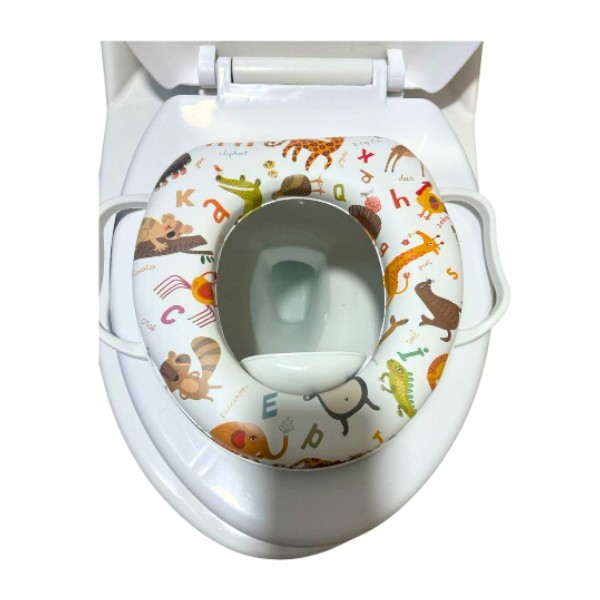 Tapa Baño Niño Adaptador Asiento Wc Acolchado Con Manijas