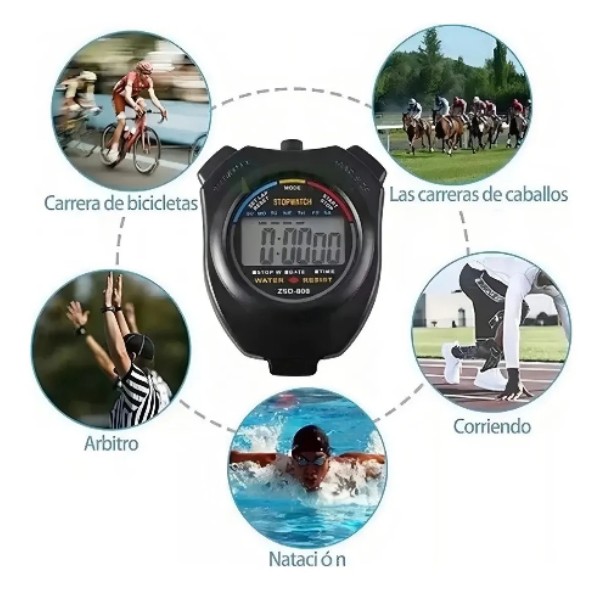 Cronometro Deportivo Cronómetros Digital Impermeable