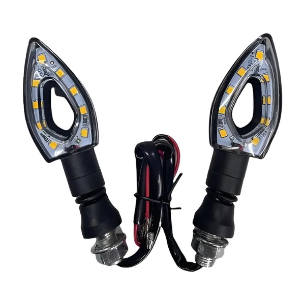 Luces Intermitentes Para Moto Led De Color Amarillo