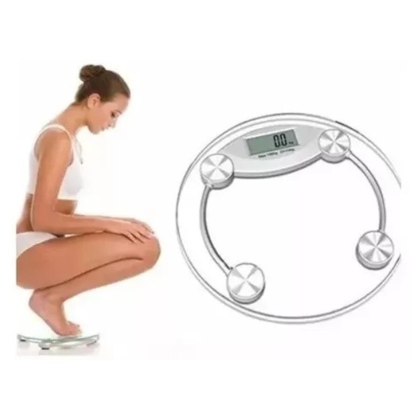 Pesa Digital De Baño 150 Kg Vidrio Templado