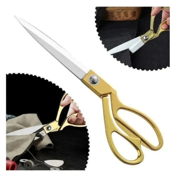 Tijera Para Tela Profesional Sastre Papelería Costura Acero