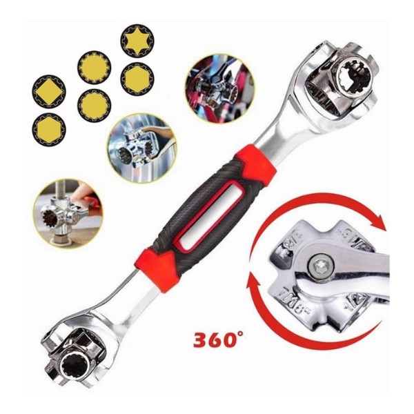 Llave Multifuncional Portátil 48 En 1 Con Rotación De 360