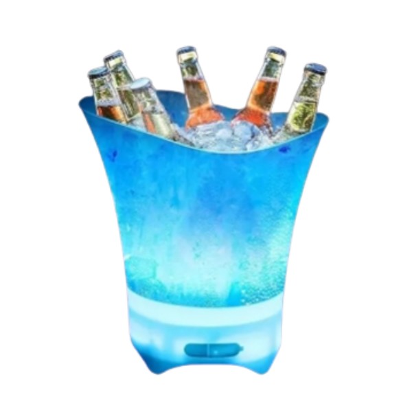 Hielera Parlante Cubetera Led Rgb Bluetooth Grande