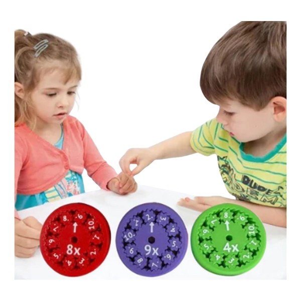 Set Educativo Matemática Infantil Discos Numéricos Giratorios
