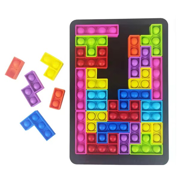 Juego De Bloques Sensoriales Antiestrés 27 Piezas