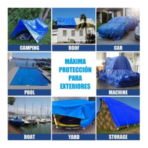 Carpa Lona Cobertor Multiusos Impermeable 3 X 4 Metros