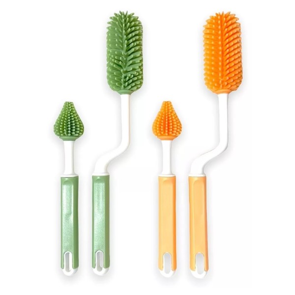 Cepillo Limpia Mamadera, Botellas Y Vasos - Silicona