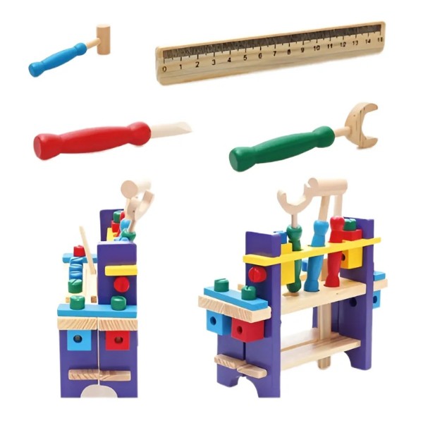 Herramientas Juguete Didáctico Madera Para Niños Montessori