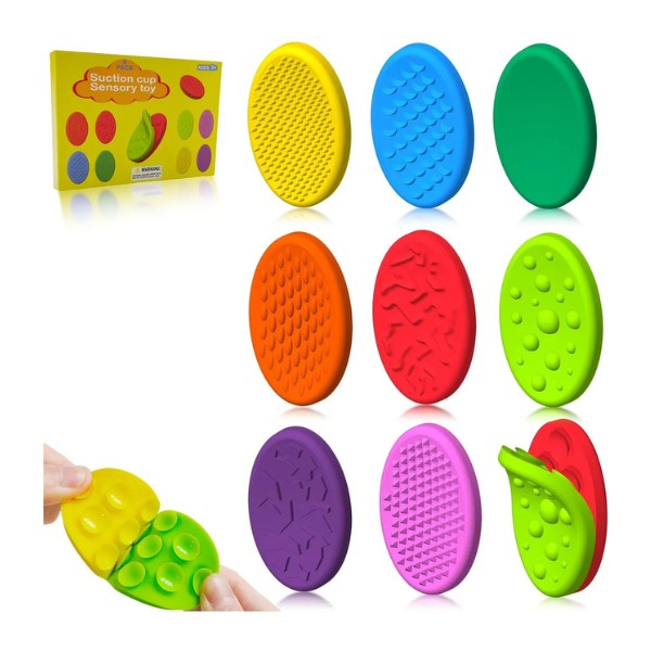 Juguete Sensorial Con Ventosas Discos Texturados