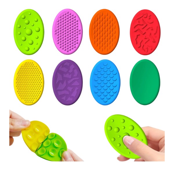 Juguete Sensorial Con Ventosas Discos Texturados