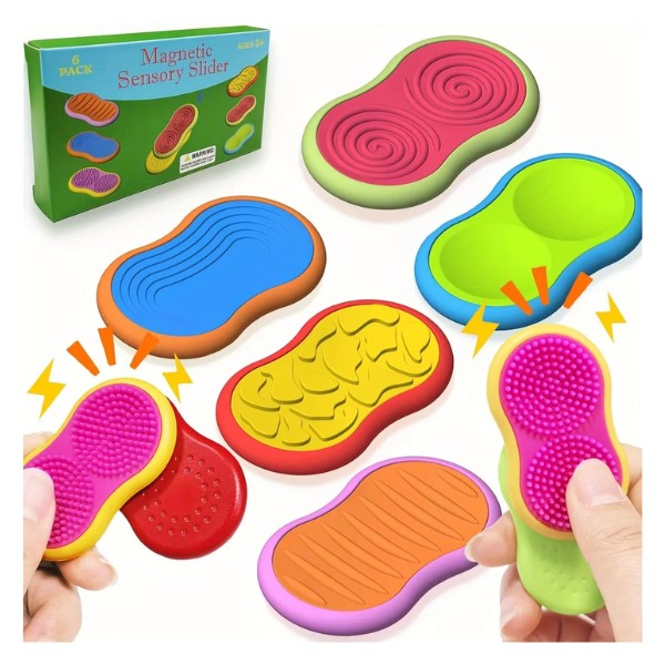 Set De Piedras Sensoriales Magnéticas Con Textura