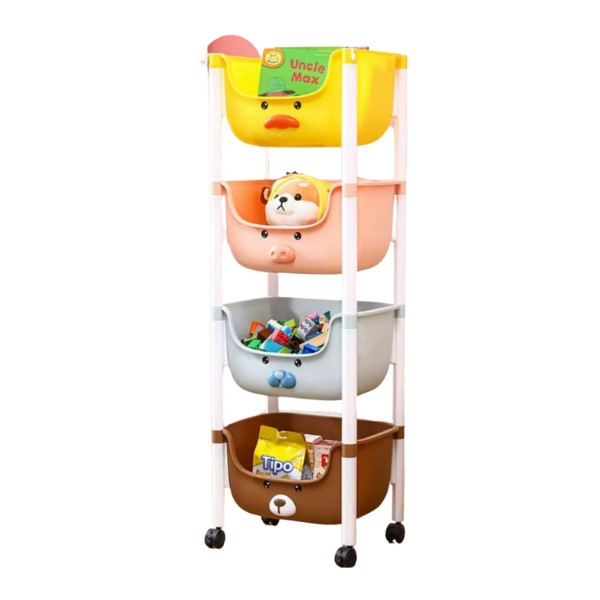 Estante Infantil Organizador Con Soporte 4 Niveles