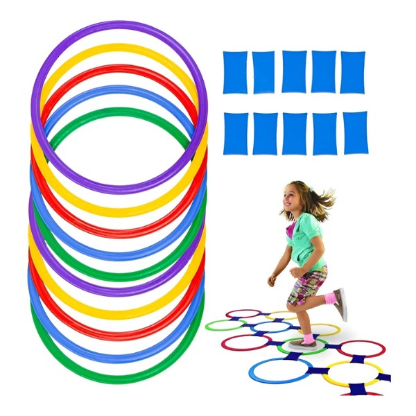 Set 10 Aros De Agilidad Y Entrenamiento