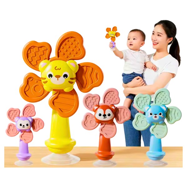 Juguete Giratorio para Bebé Musical con Ventosa Sensorial