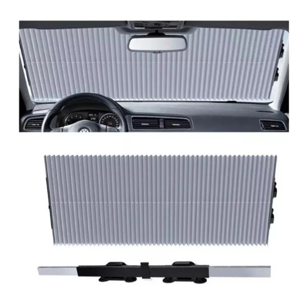 Quitasol Retractil Parasol Enrollable Parabrisas Auto Universal