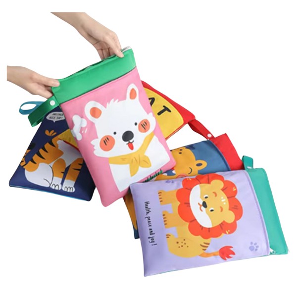 Bolsa Porta Pañales Diseño Infantil Animado Organizador