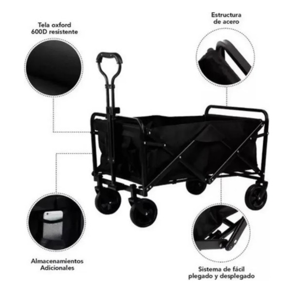 Carrito Para Compras Plegable Ideal Para El Camping
