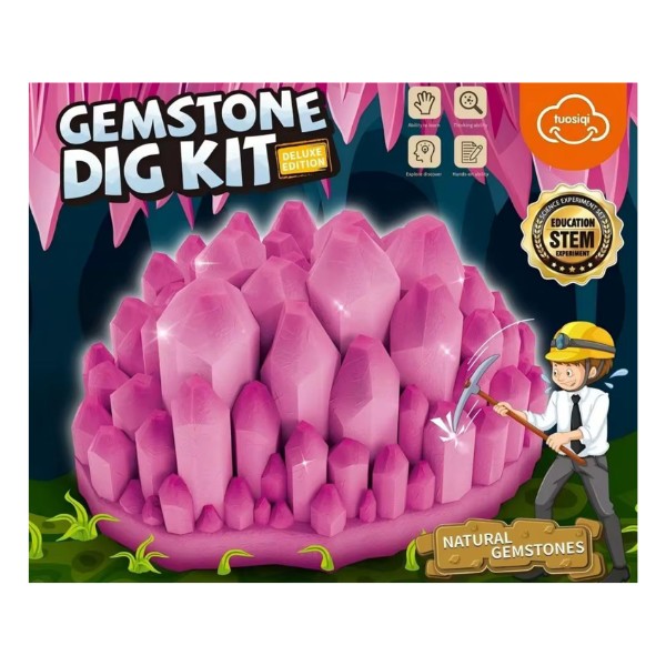 Juego de Excavación Piedras Preciosas Juguete Científico