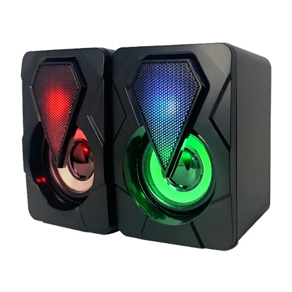 Par De Parlantes Pc Gamer Usb Led Stereo