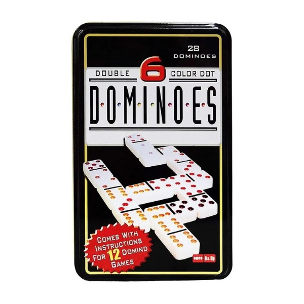 Domino Chancho 12 Juego Dominó Caja Metálica
