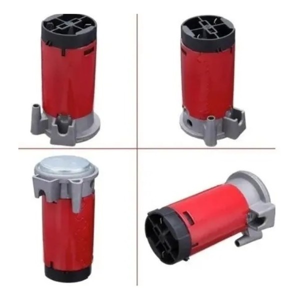 Doble Bocina Electrica Trompeta Aire Cromada Auto Camion 12v