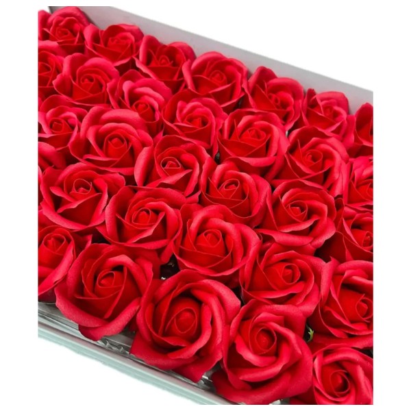Pack 50 Unid Rosas A Base De Jabón Para Decoraciones