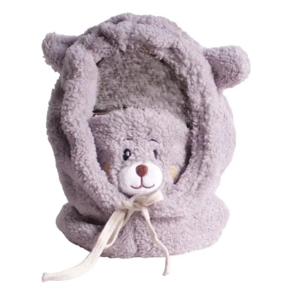 Gorro Pasamontaña Oso Felpa Chiporro Mascarilla Niñas/niños