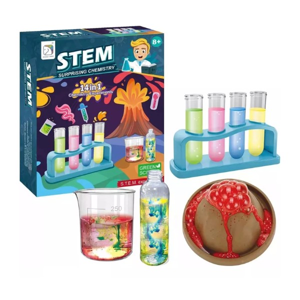 Juego De quimica Ciencias Para Niños 14 Experimentos in 1