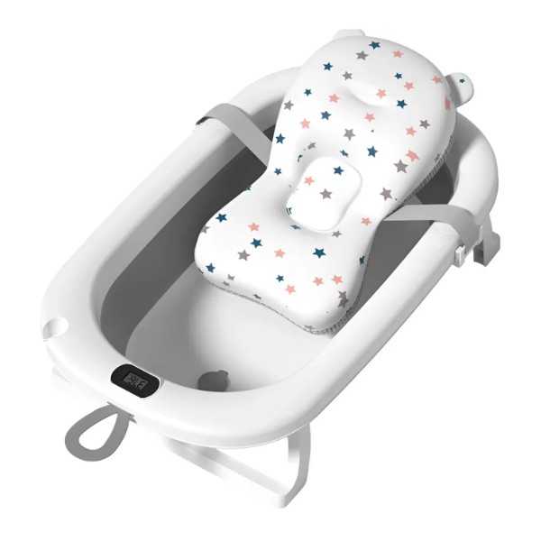 Bañera Plegable Bebe Con Termómetro
